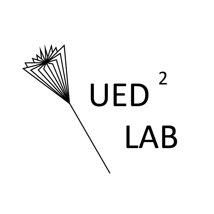 UEDLAB plain line black and white logo 