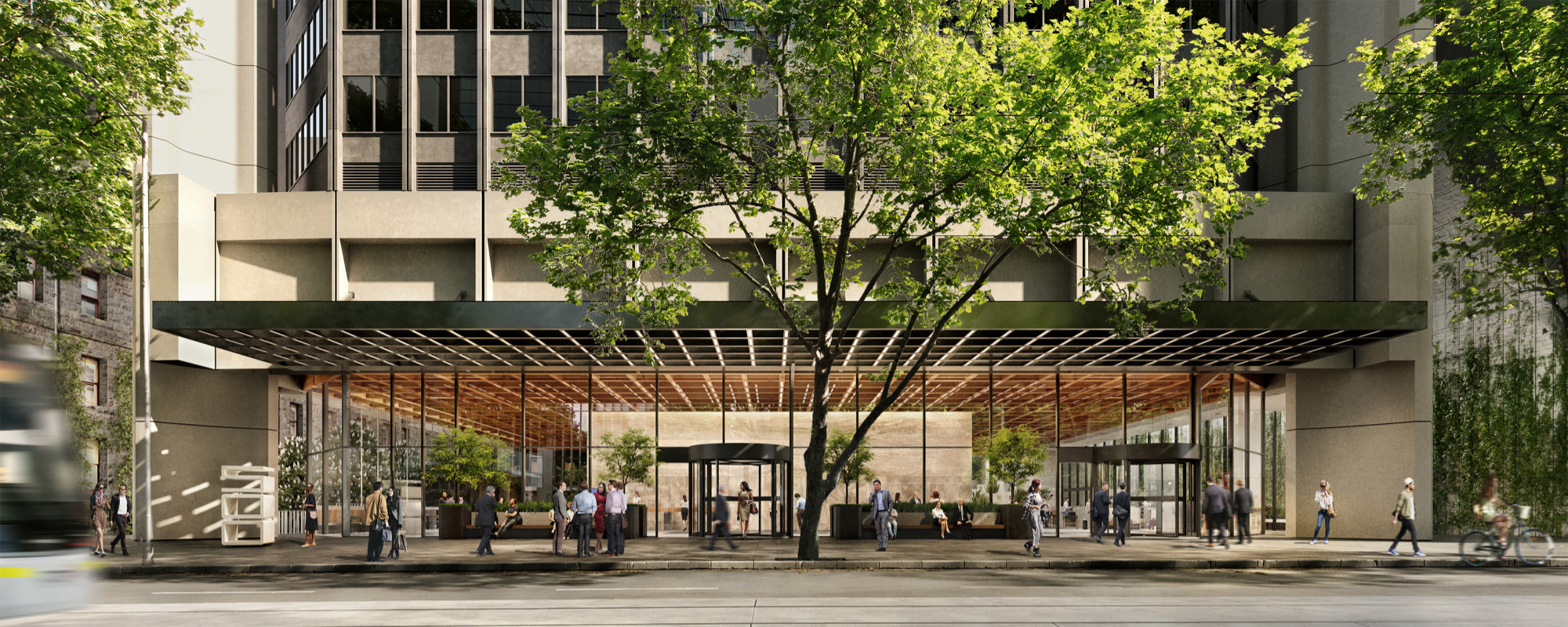 Entrance at 500 Bourke St