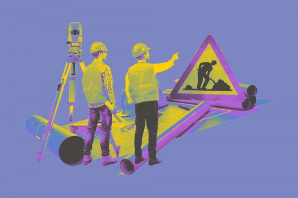 Purple and yellow computer graphic