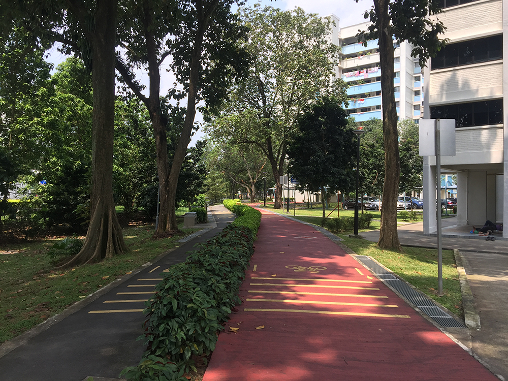 Residential pavement in Singapore