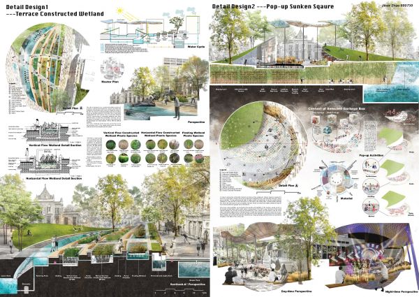 Jiner Zhao - Detailed Design Wetland and Pop-up Sunken Square