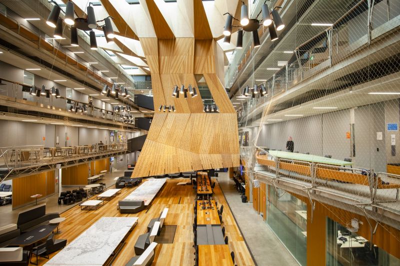 The Glyn Davis Building's hanging studio