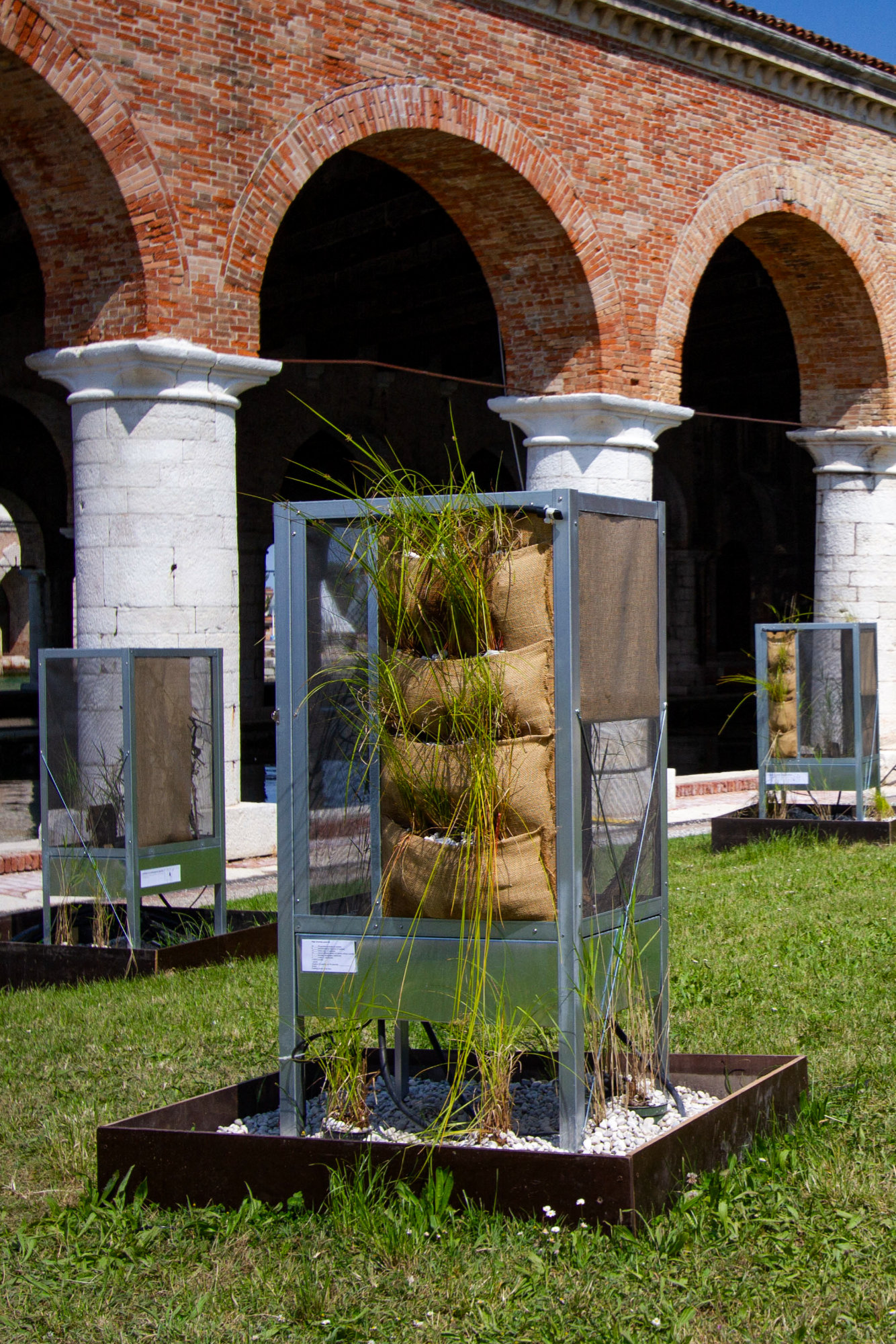 Portrait view of land enclosure