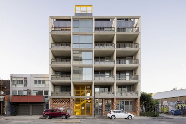 Exterior of apartment building on Wilson Avenue