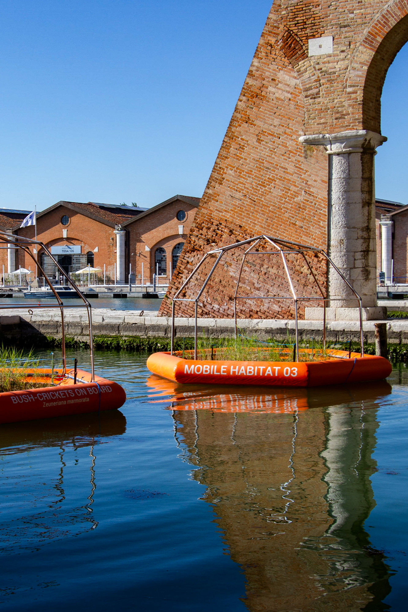 portrait view of water enclosures