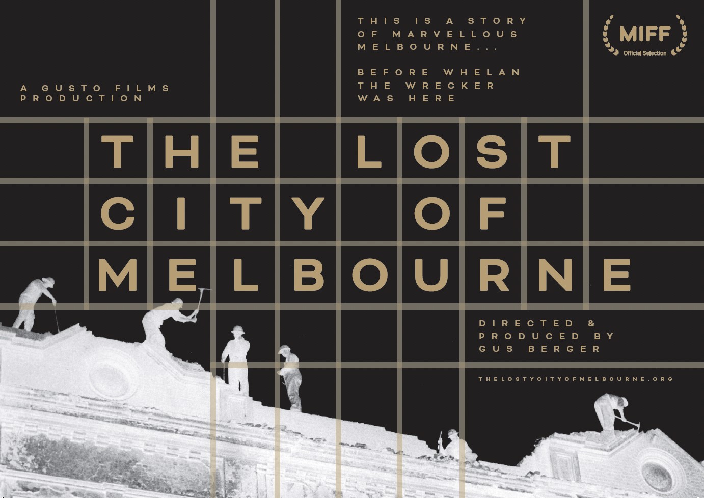 Text: The Lost City of Melbourne