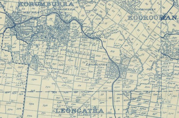 Map of Leongatha area