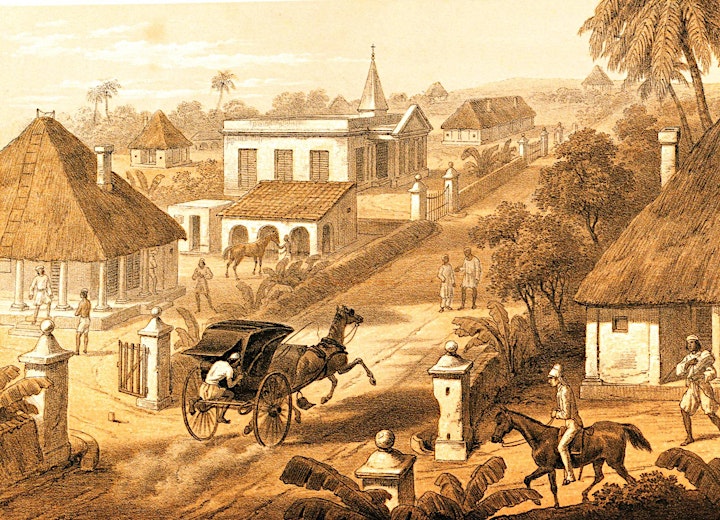Image of colonial Indian streetscape