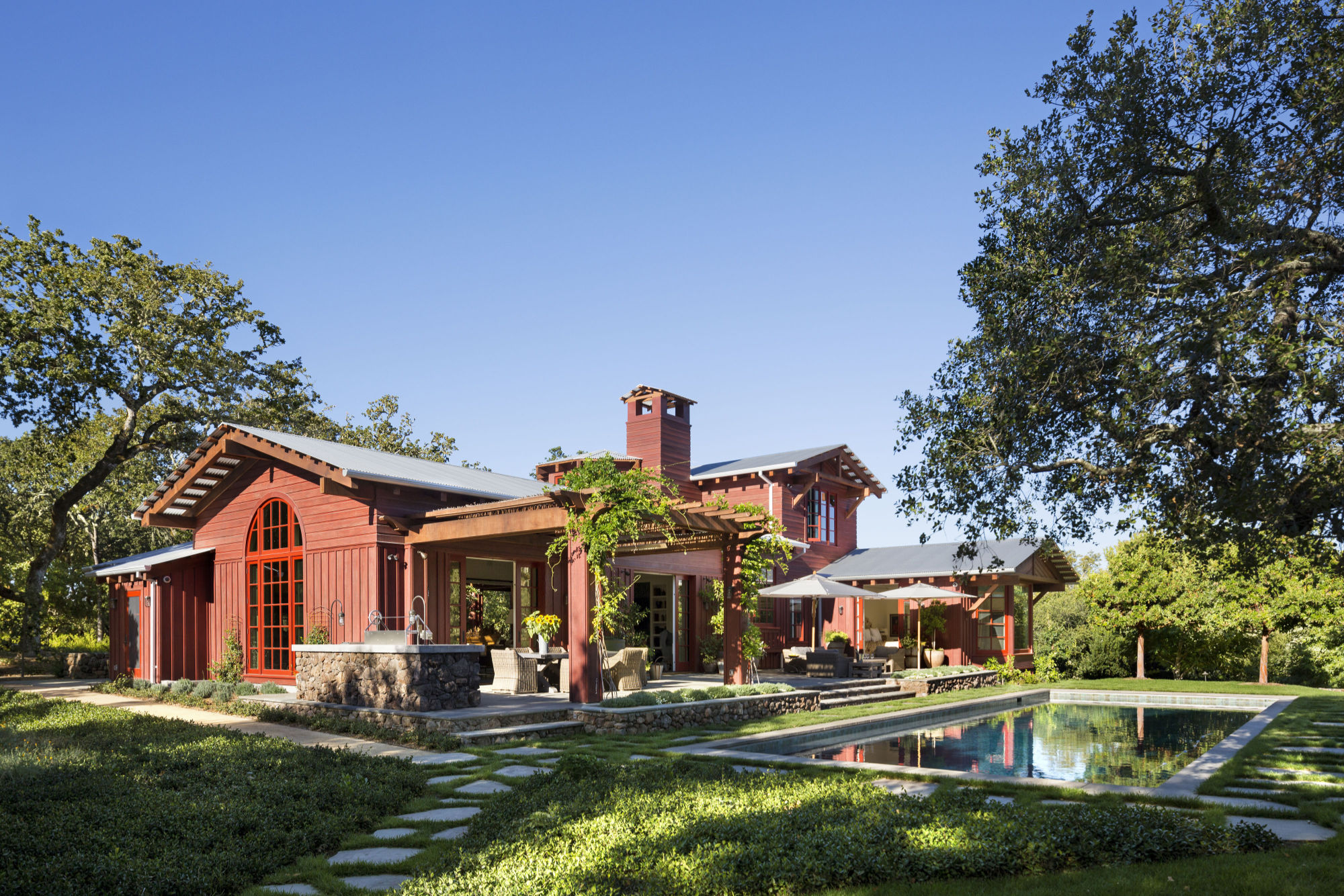 Exterior view of a house in Sonoma, California