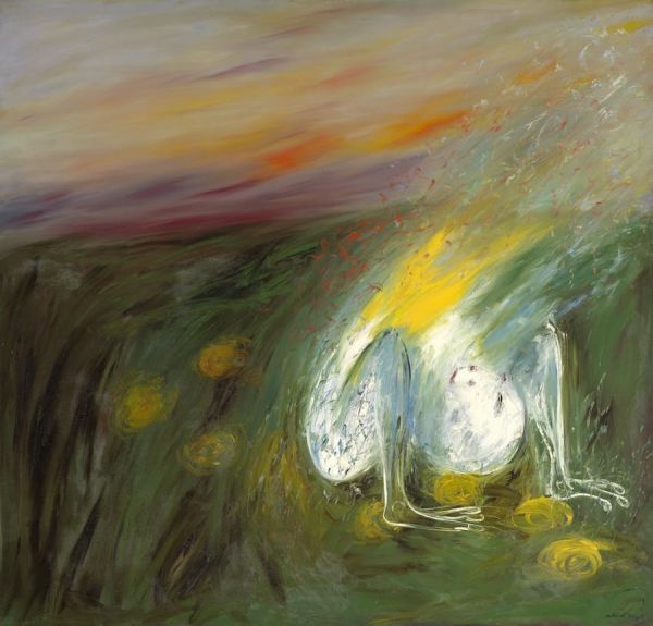 Arthur Boyd Nebuchadnezzar fallen in a field of fire 1967-1968